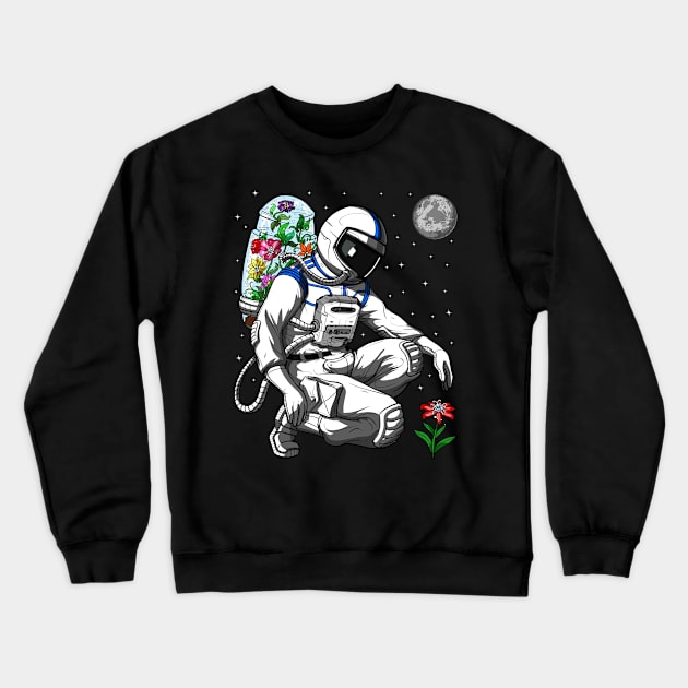 Astronaut Environmentalist Crewneck Sweatshirt by underheaven